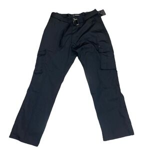 RESET Cargo Pants Mens 36x30 Black with Belt NWT Ripstop Utility